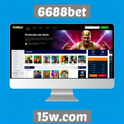 Interface do usuário no site 6688bet